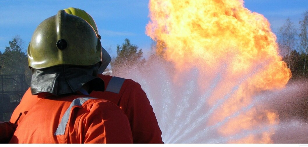 Innsatsen til industrivernet gjør en stor forskjell i skadeomfang (foto: Næringslivets sikkerhetsorganisasjon). Innsatsen til industrivernet gjør en stor forskjell i skadeomfang (foto: Næringslivets sikkerhetsorganisasjon).