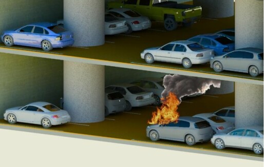 Er brannsikkerheten ivaretatt i underjordiske parkeringshus?