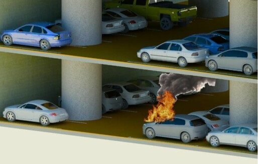 Er brannsikkerheten ivaretatt i underjordiske parkeringshus?