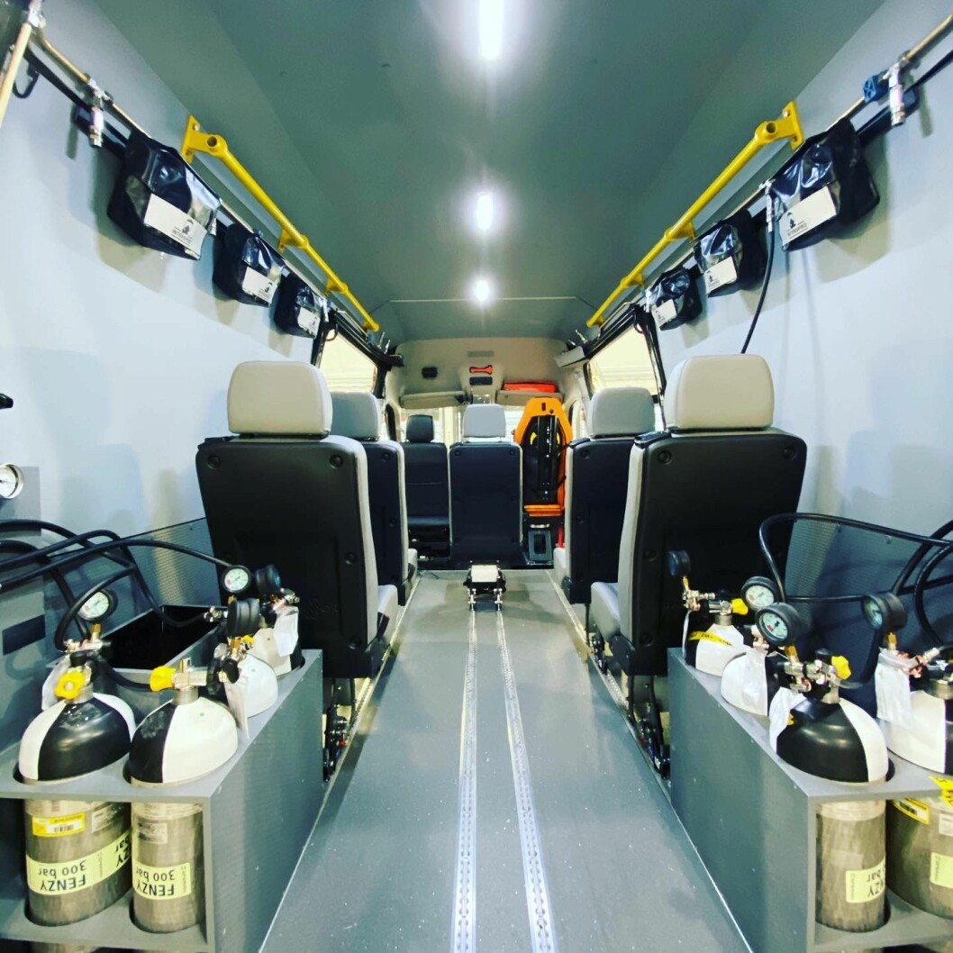 Bilen leveres med utstyr som brannvesenet allerede er godt kjent med (foto: Ferno Mobility AS). Bilen leveres med utstyr som brannvesenet allerede er godt kjent med (foto: Ferno Mobility AS).