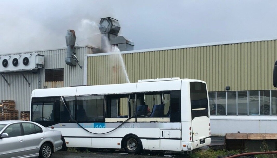 Det kunne ha blitt en storbrann om ikke brannvesenet hadde kommet så raskt som de gjorde. Det kunne ha blitt en storbrann om ikke brannvesenet hadde kommet så raskt som de gjorde.