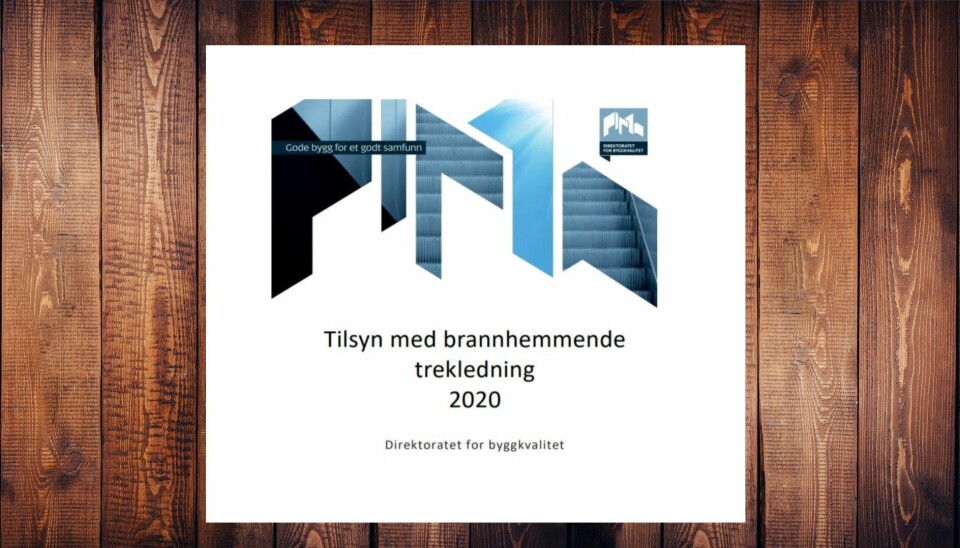 DiBK avdekket avvik på brannhemmende trekledning