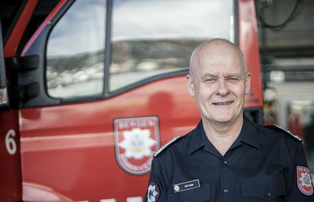 Leif Linde Brannsjef i Bergen brannvesen. Leif Linde Brannsjef i Bergen brannvesen.