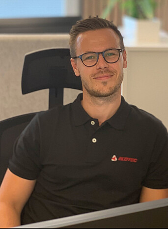 Adrian Andresen er markedskoordinator i Elotec. Adrian Andresen er markedskoordinator i Elotec.