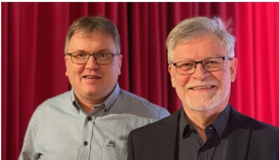 Vidar Stenstad her med kollega Trond Andersen. Vidar Stenstad her med kollega Trond Andersen.