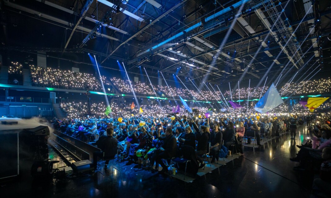 Lys- og røykshow fra Melodi Grand Prix 2020. Lys- og røykshow fra Melodi Grand Prix 2020.