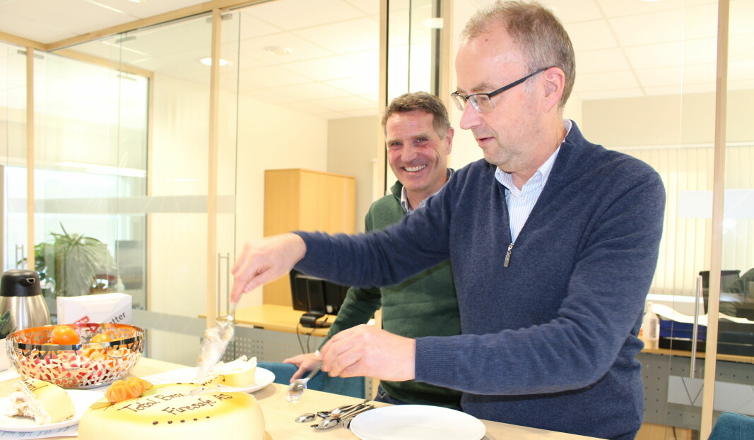 God stemning! Fra venstre Bengt Slettli og Morten Ameln. God stemning! Fra venstre Bengt Slettli og Morten Ameln.