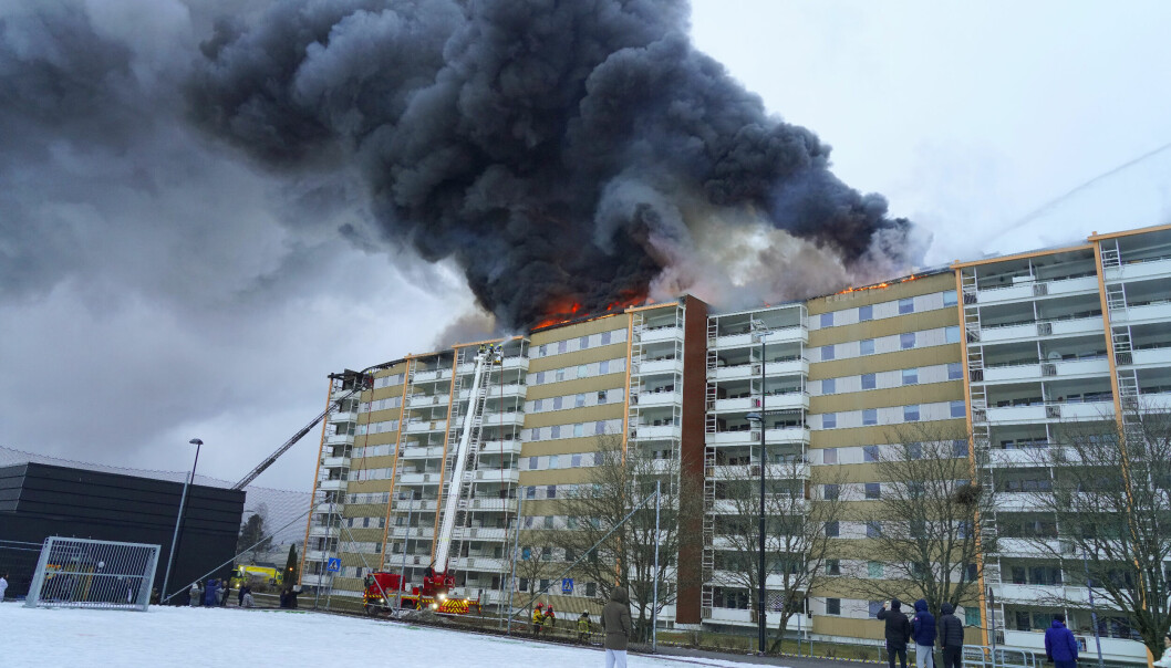 Brannen i en boligblokk i Drammen førte til at 300 beboere på et tidspunkt sto uten bolig. Branner som denne gjorde også sitt for å dra opp erstatningsutbetalingene i første kvartal.