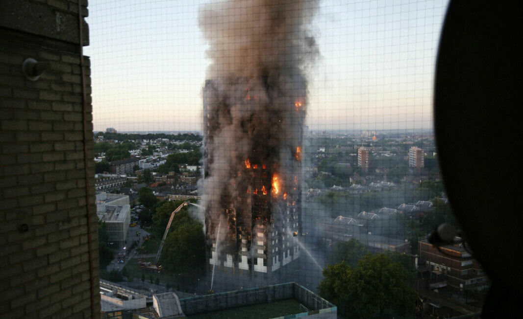 72 mennesker omkom i brannen i Grenfell Tower i London, 14. juni 2017.